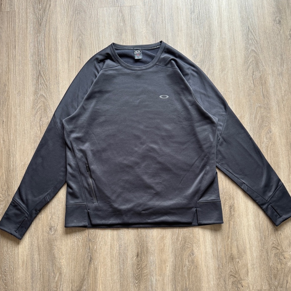 Vintage Y2K Oakley Black Long Sleeve Shirt 2XL Hype Streetwear Rare Outdoor